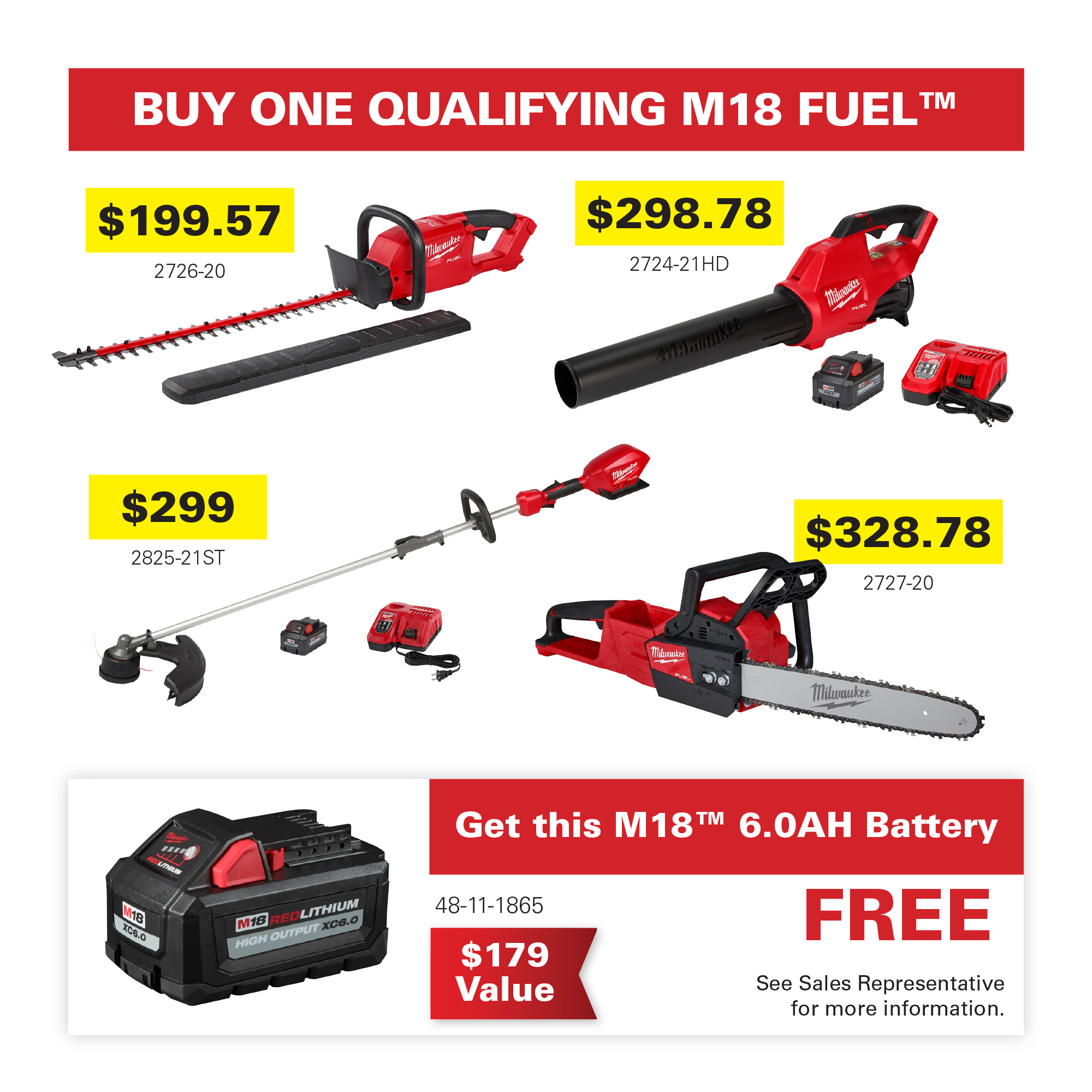Buy Qualifying M18 Fuel Tool Get Free Battery