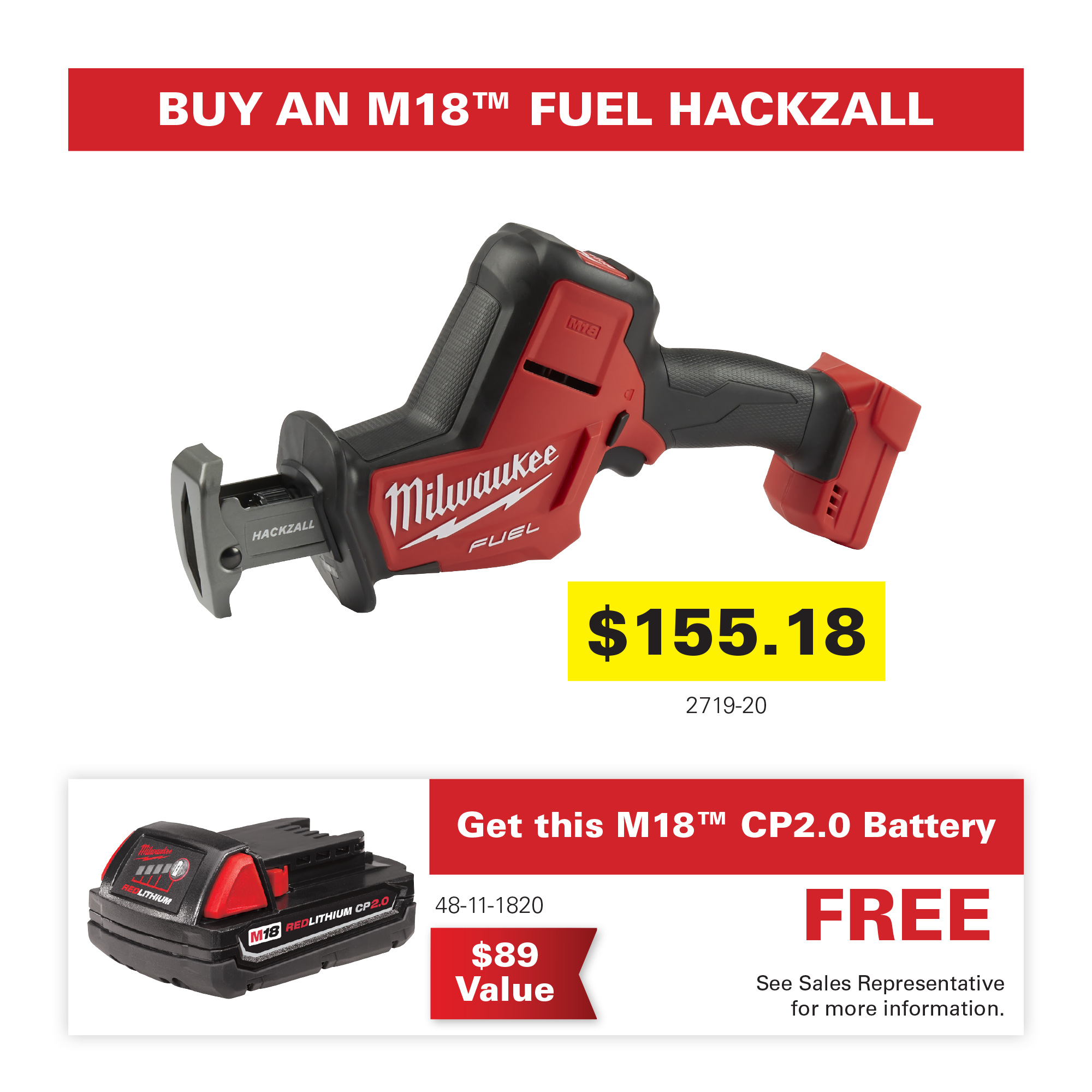 Milwaukee M18 Fuel Hackzall Promo