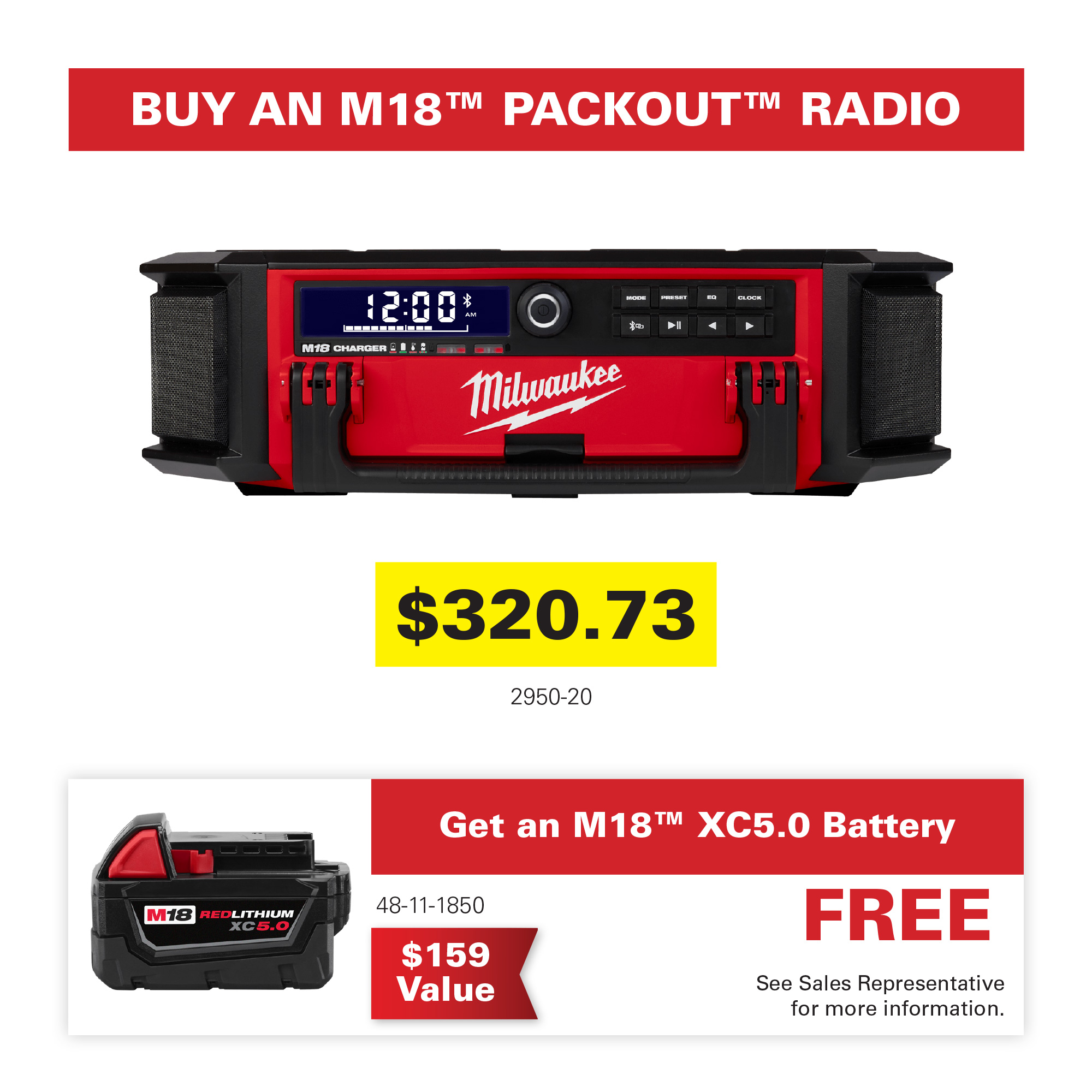 Milwaukee M18 Packout Radio Promo