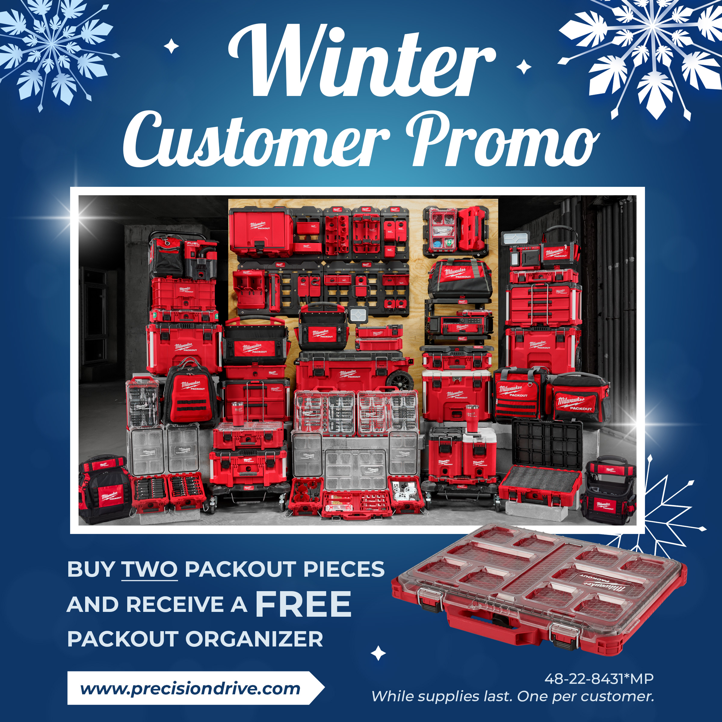 PDC Winter Customer Promo Milwaukee Packout